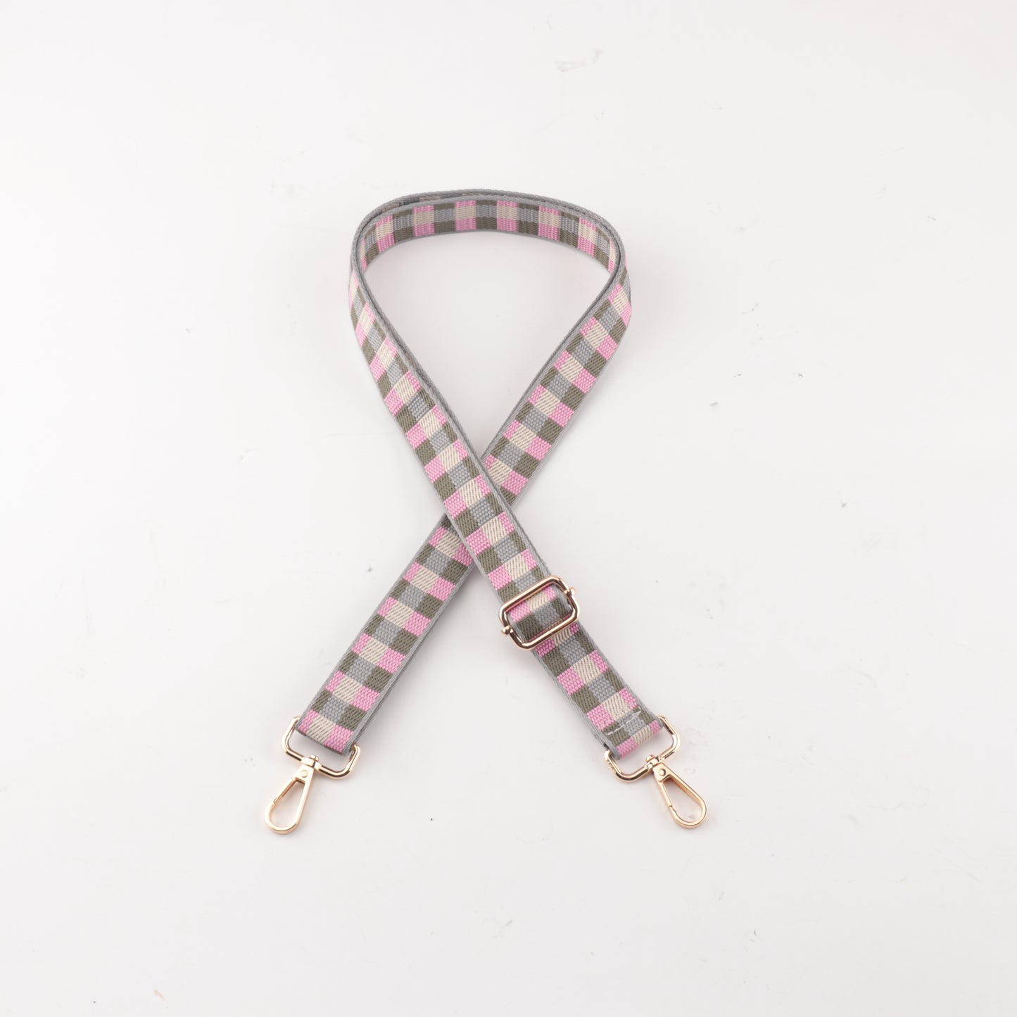 Colorful Plaid Spaghetti Bag Straps