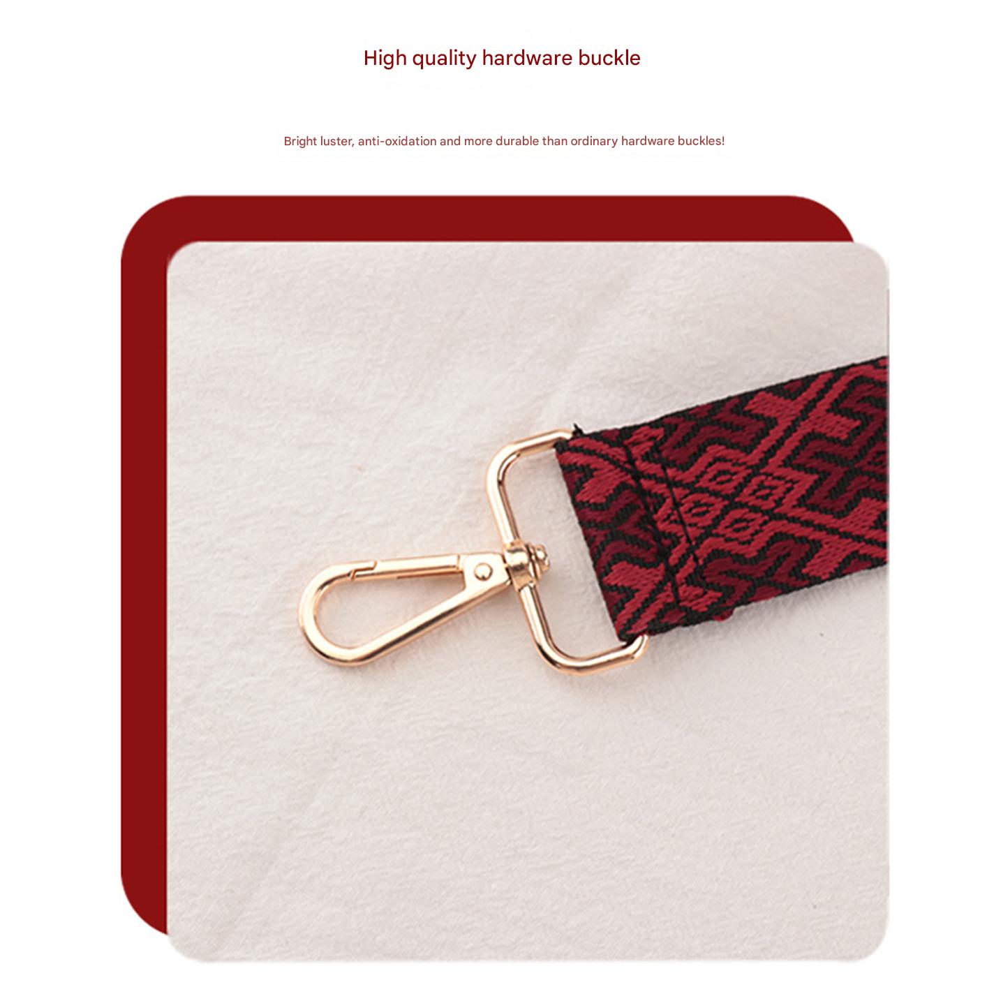 Tic-tac-toe textured shoulder straps