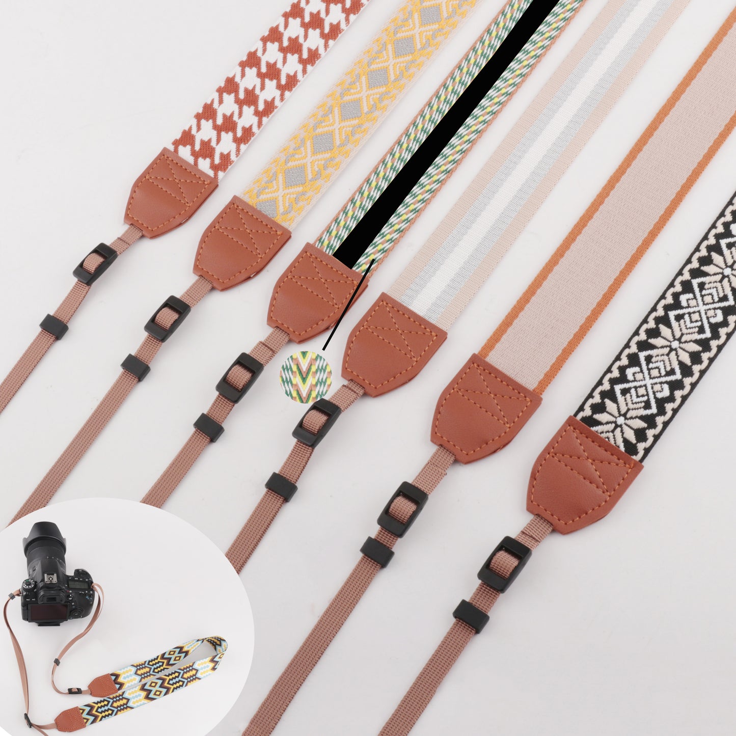 Stylish Leather Camera Strap