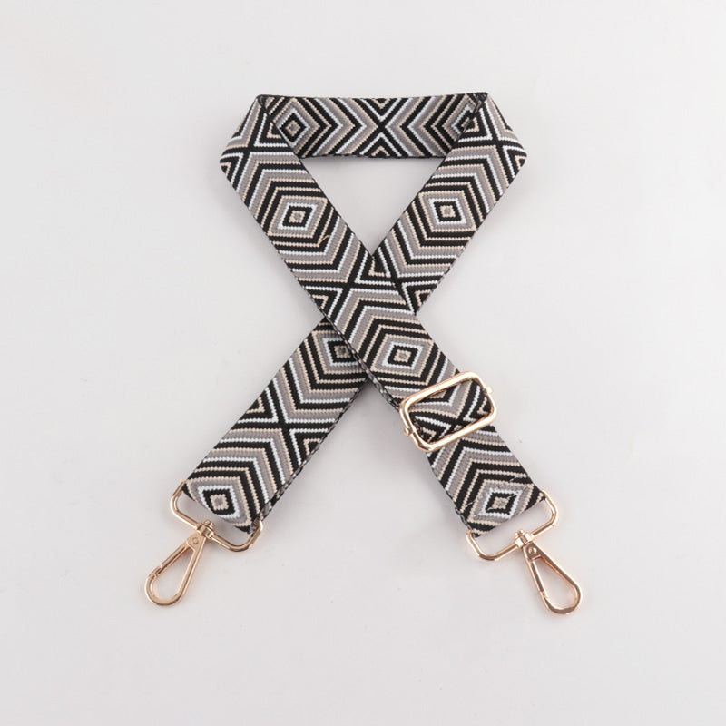 Diamond Wave Pattern Bag Strap