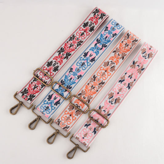 Classic Embroidery Jacquard Craft Shoulder Strap