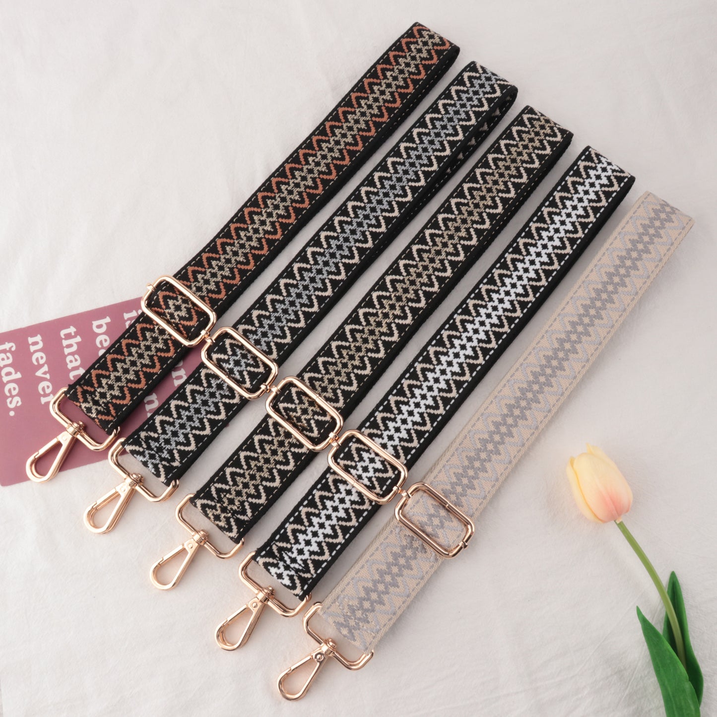 Jacquard Weave Versatile Bag Shoulder Strap