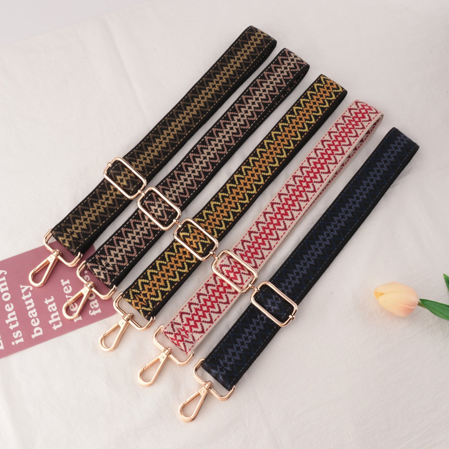 Jacquard Weave Versatile Bag Shoulder Strap