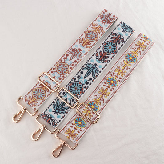 Embroidered Woven Ethnic Style Shoulder Straps
