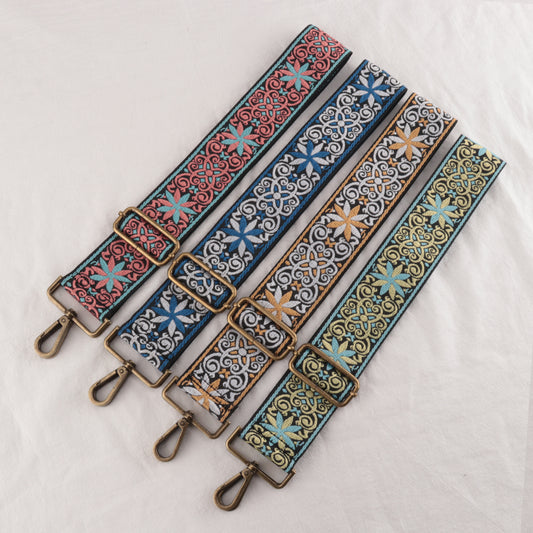 Luxury Fashion Chinese Style Jacquard Bag Strap