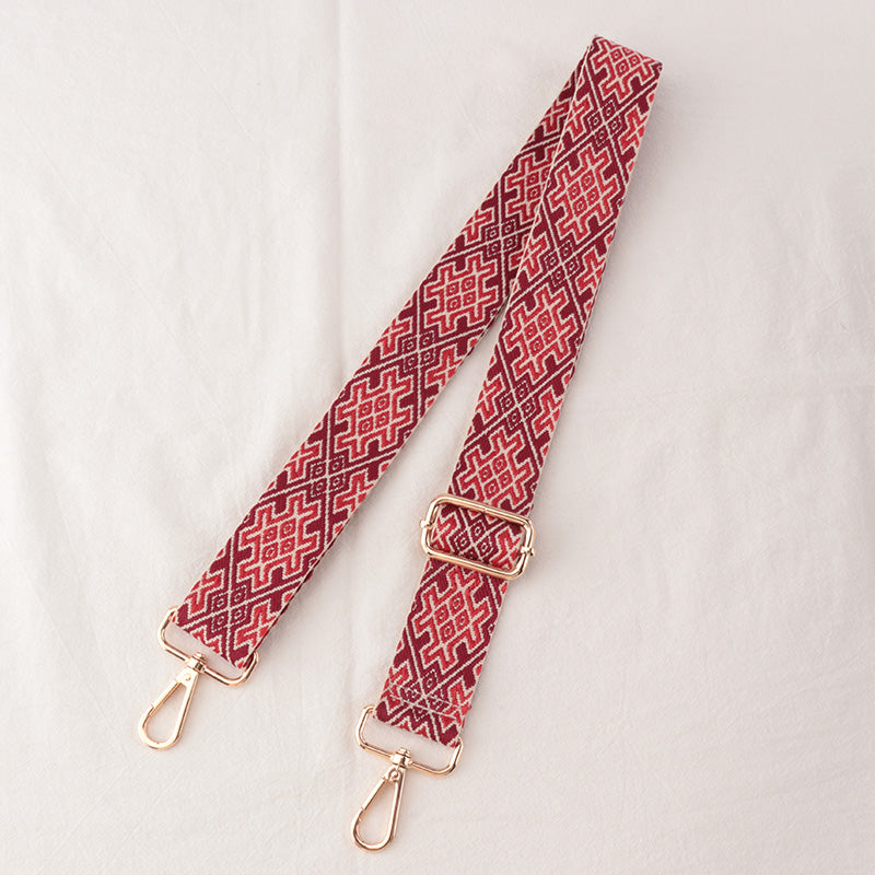 Tic-tac-toe textured shoulder straps