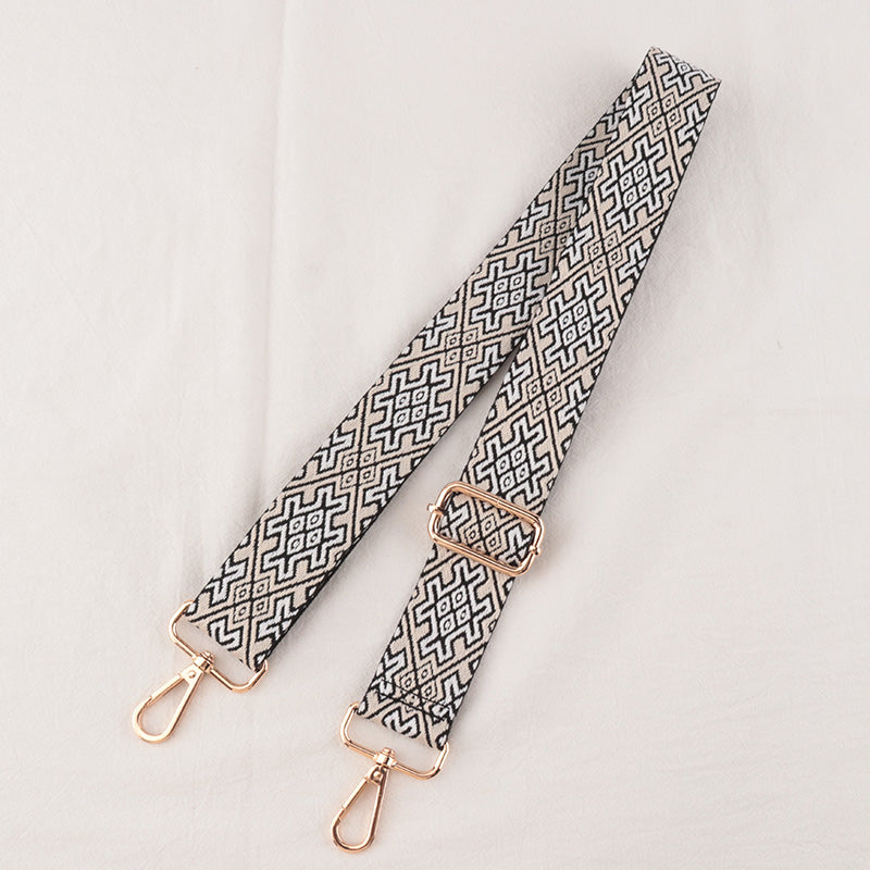 Tic-tac-toe textured shoulder straps