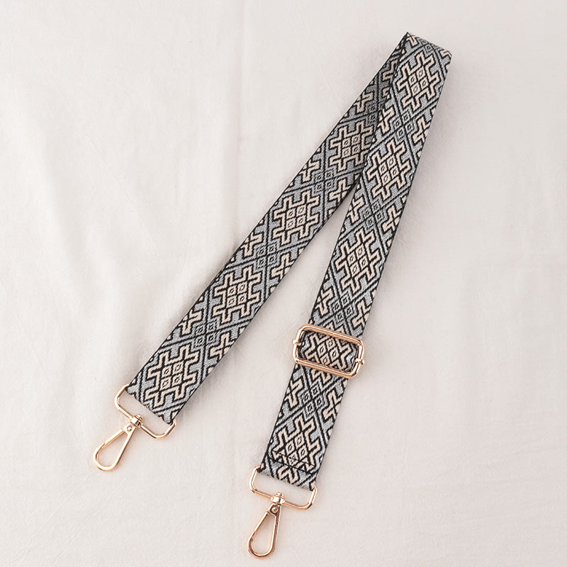 Tic-tac-toe textured shoulder straps