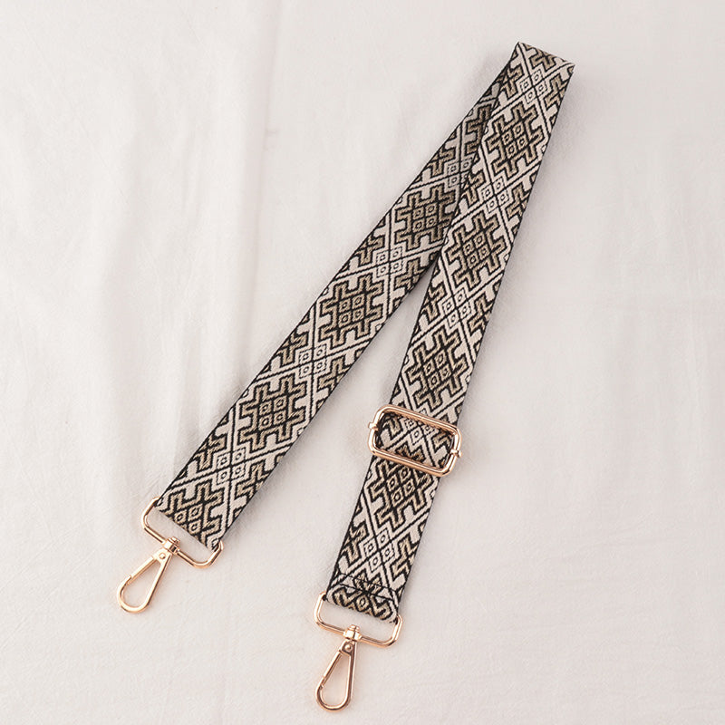 Tic-tac-toe textured shoulder straps