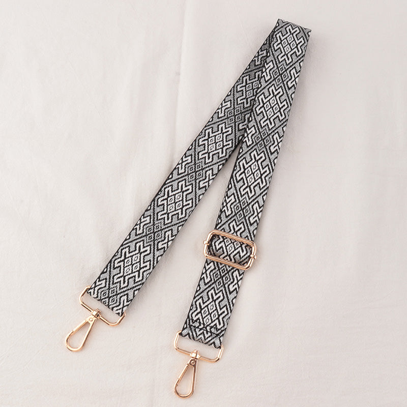Tic-tac-toe textured shoulder straps