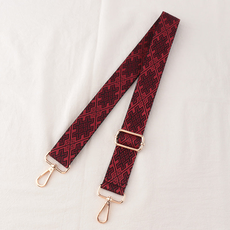 Tic-tac-toe textured shoulder straps