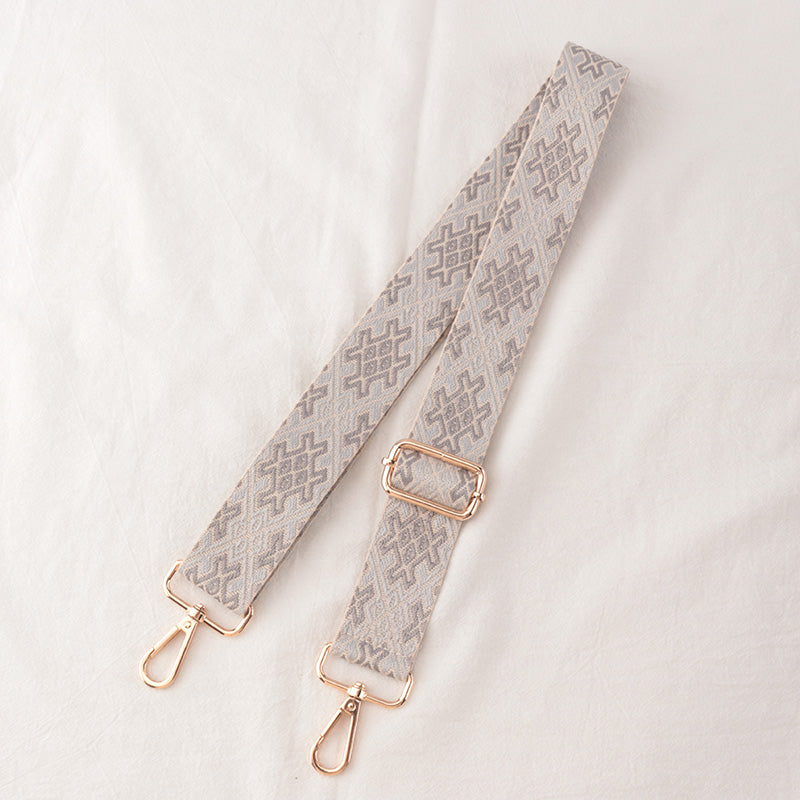 Tic-tac-toe textured shoulder straps