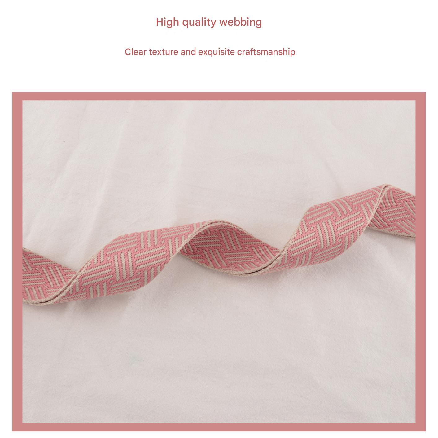 Braided texture shoulder straps in various colors