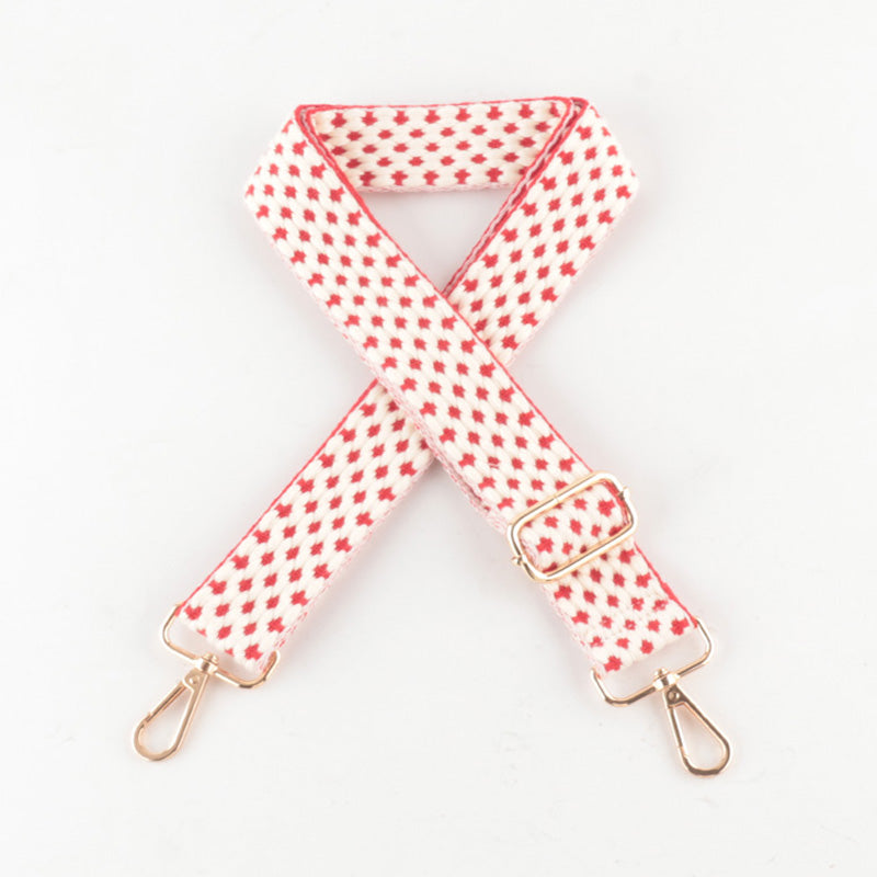 Irregular Polka Dots Pattern Printing Bag Strap