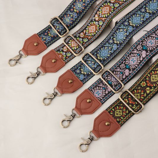 5CM wide Exquisite Pattern Shading Pattern Shoulder Strap