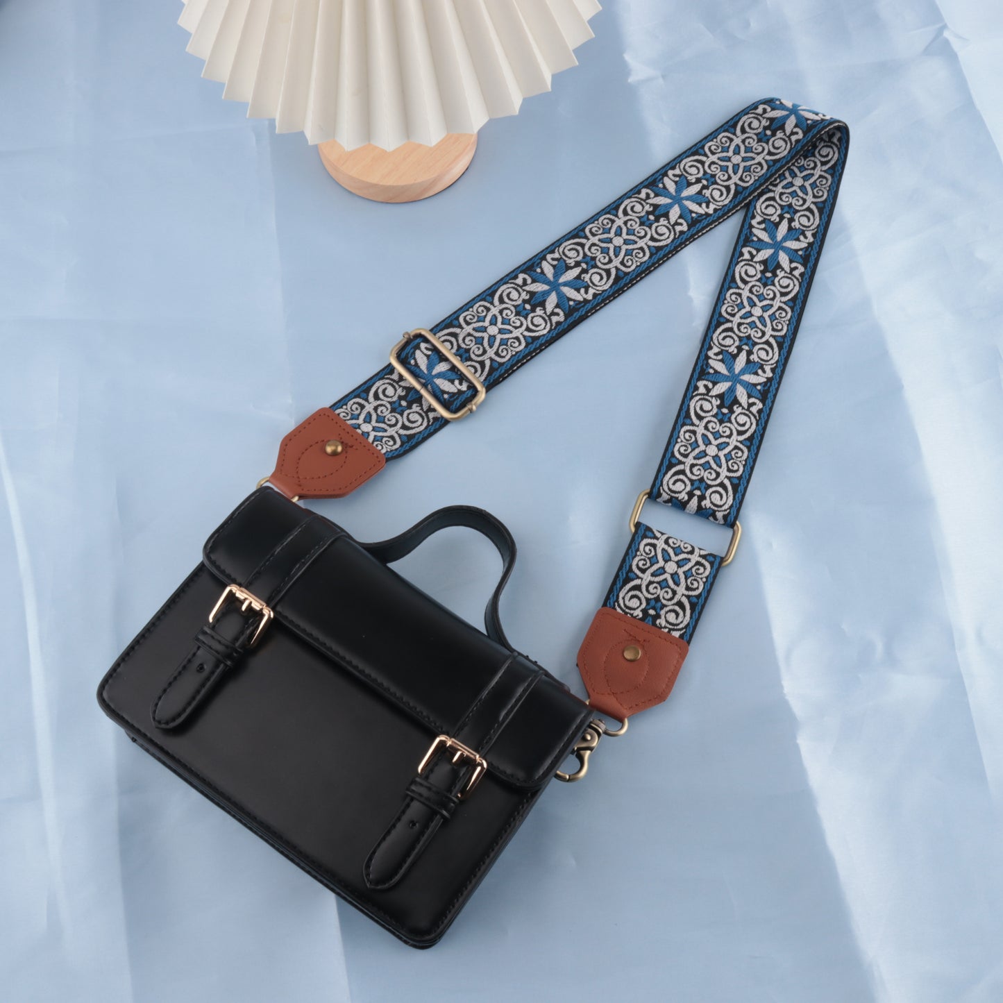 Flower Shape Diagonal Span Bag Adjustable Size Strap