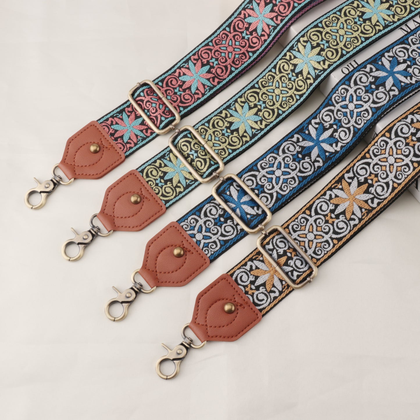 Leather Braided Pattern Shoulder Strap