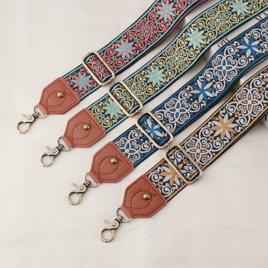 Leather Braided Pattern Shoulder Strap