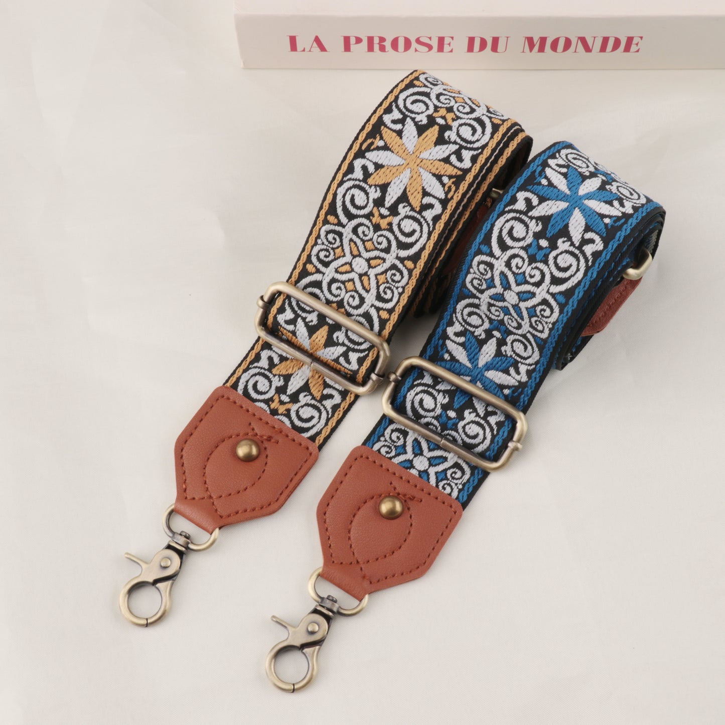 Leather Braided Pattern Shoulder Strap