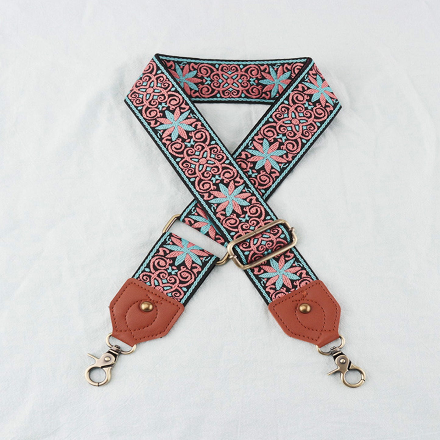 Flower Shape Diagonal Span Bag Adjustable Size Strap
