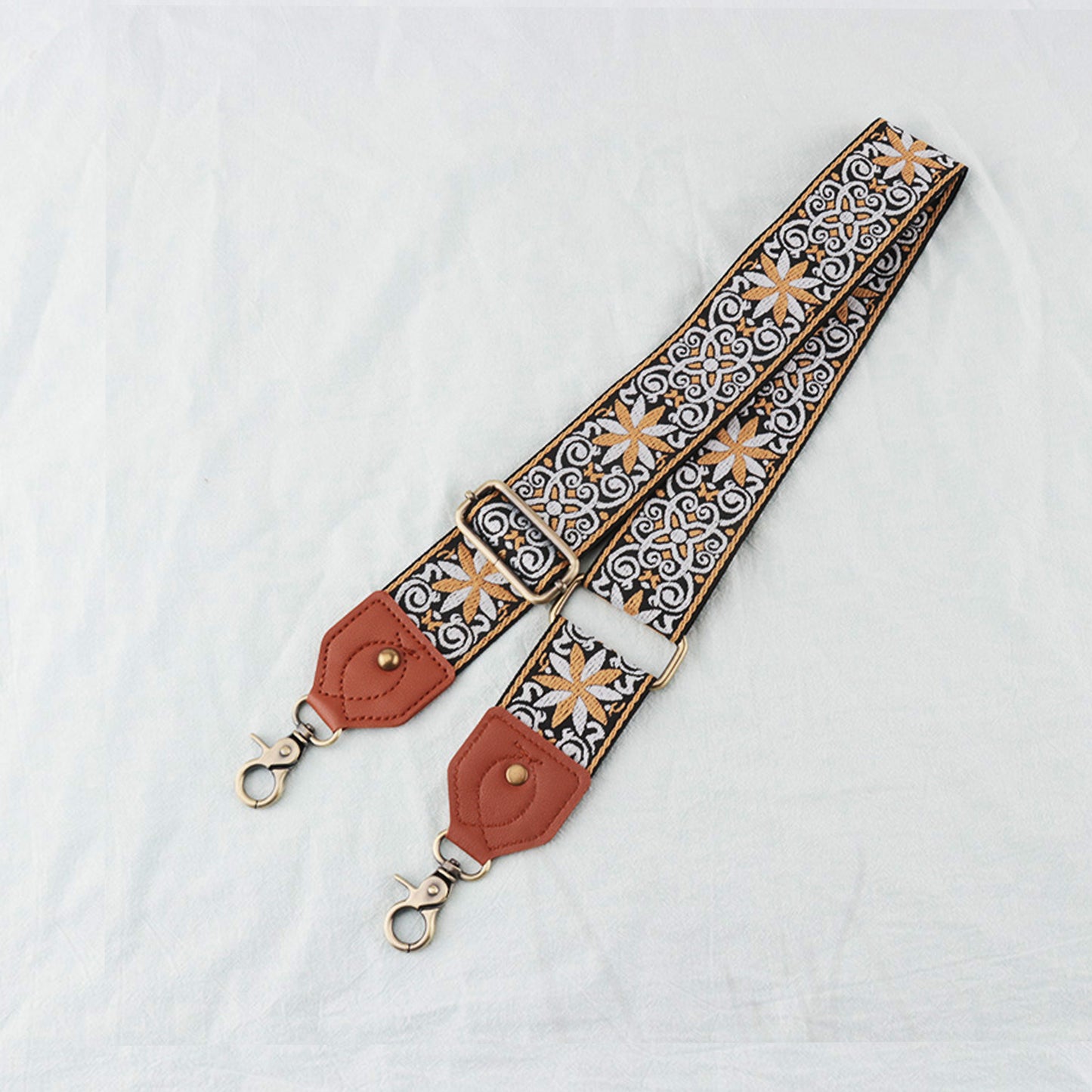 Leather Braided Pattern Shoulder Strap
