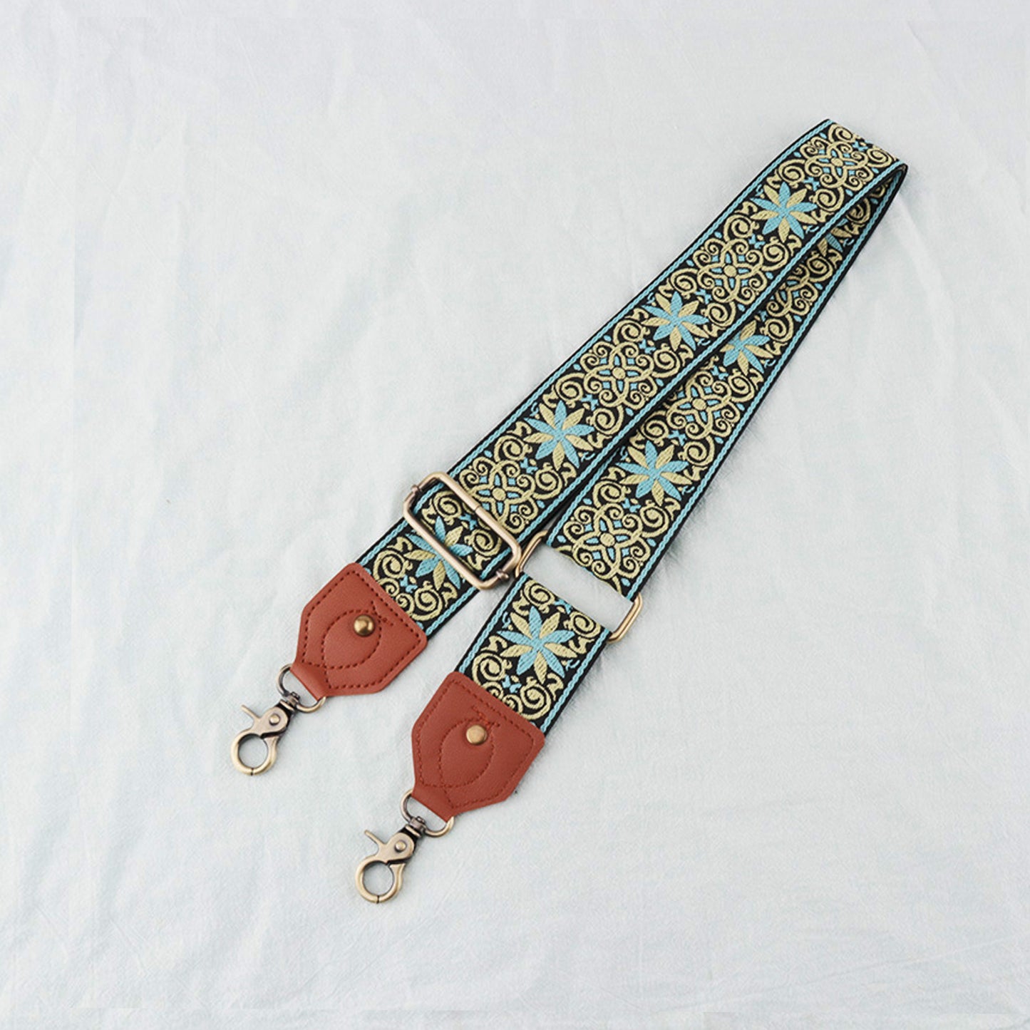 Leather Braided Pattern Shoulder Strap