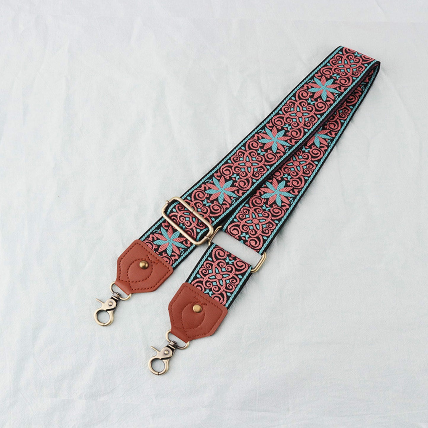 Leather Braided Pattern Shoulder Strap