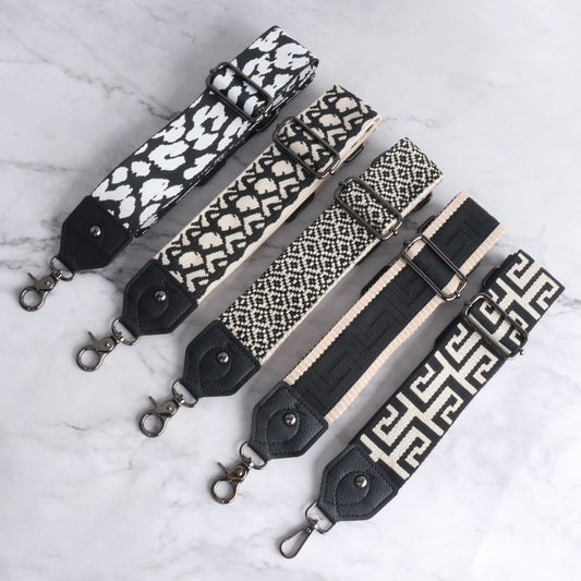 Classic Meander Bag Strap with Leather Head