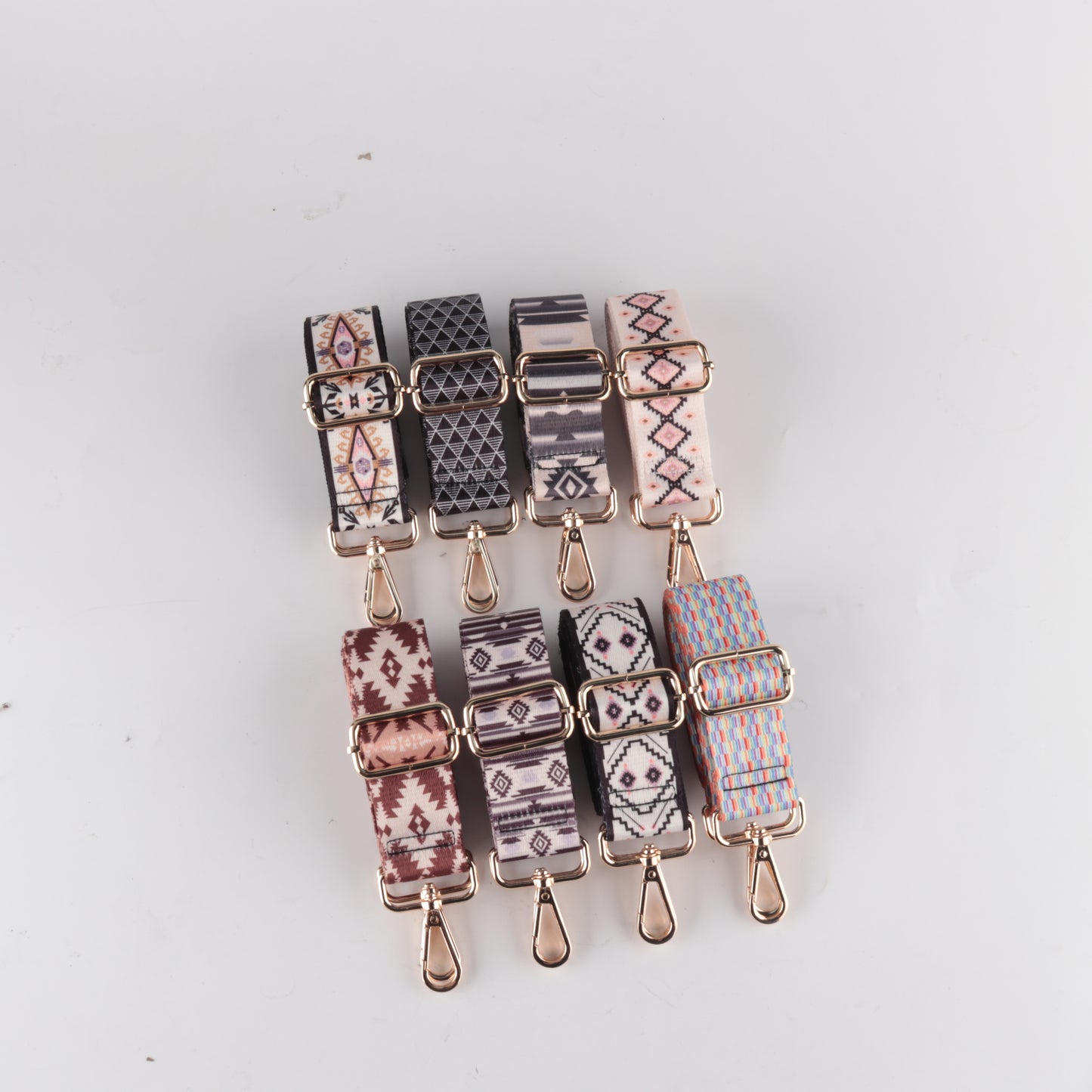 Multicolor Graphic Geometric Print Bag Strap