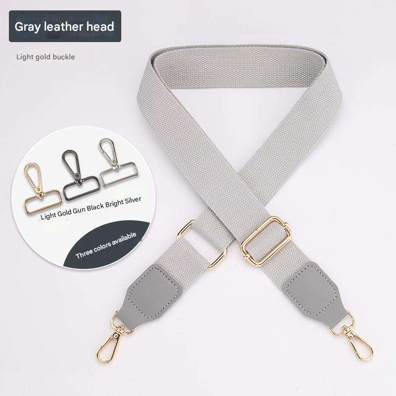 Muti-Solid Color Adjustable Bag Straps with Leather Head