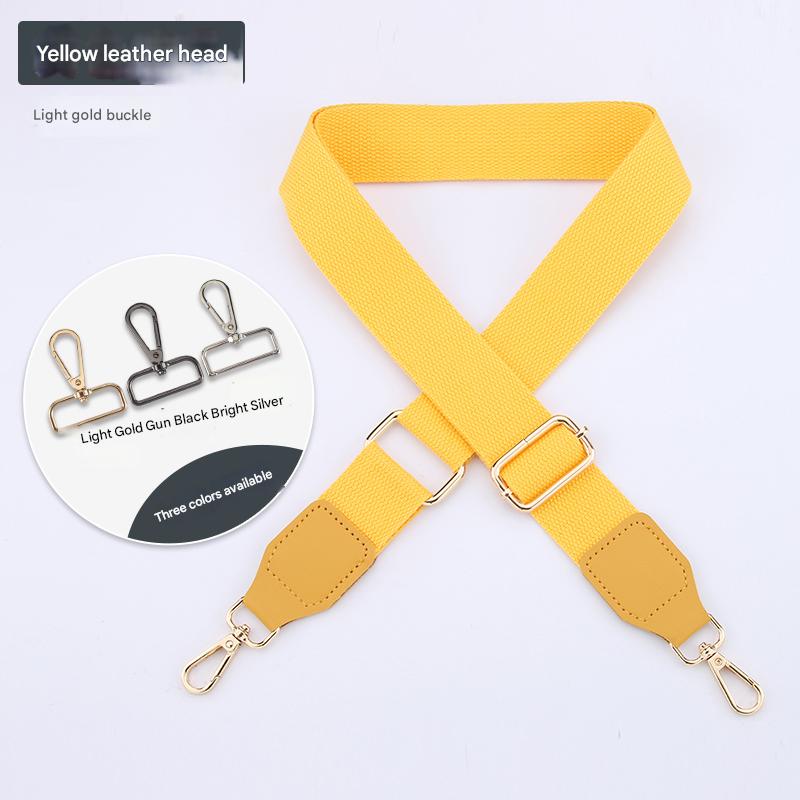 Muti-Solid Color Adjustable Bag Straps with Leather Head