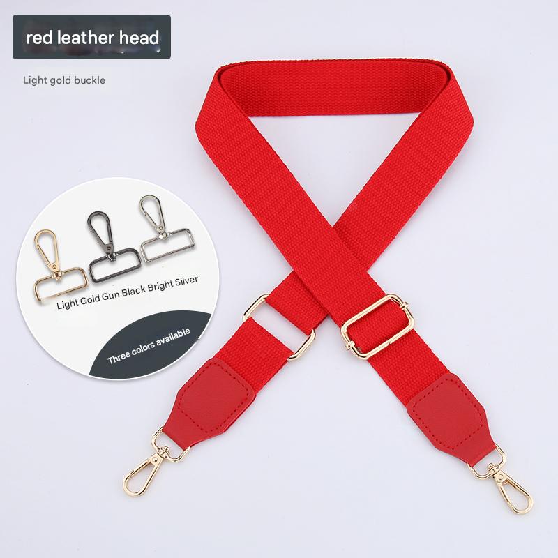 Muti-Solid Color Adjustable Bag Straps with Leather Head