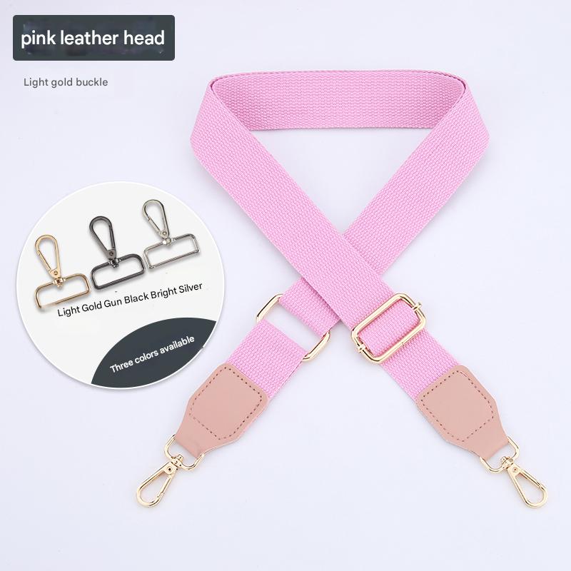 Muti-Solid Color Adjustable Bag Straps with Leather Head