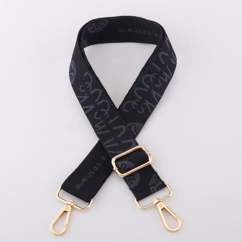 Star and Letter Print Bag Strap