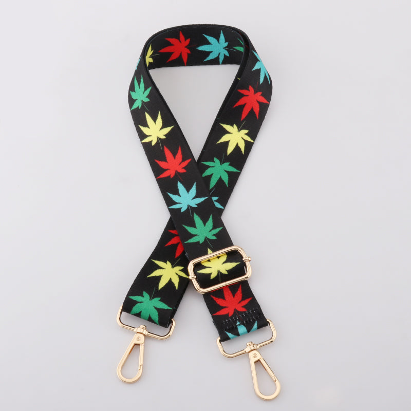 Star and Letter Print Bag Strap