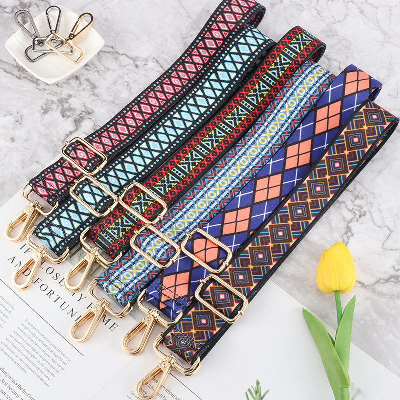 Various Checkered Textured Bag Shoulder Strap