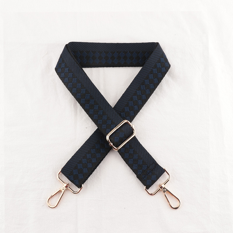 Check Stripe Pattern Bag Strap