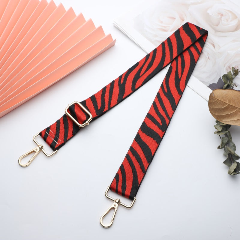 Multicolor Floral Pattern Bag Straps