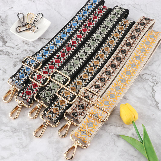 Boho Jacquard Woven Bag Strap