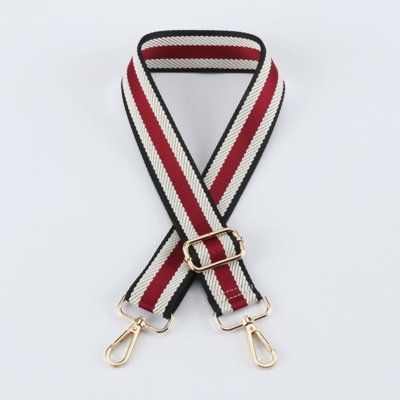 Striped Jacquard Bag Shoulder Strap