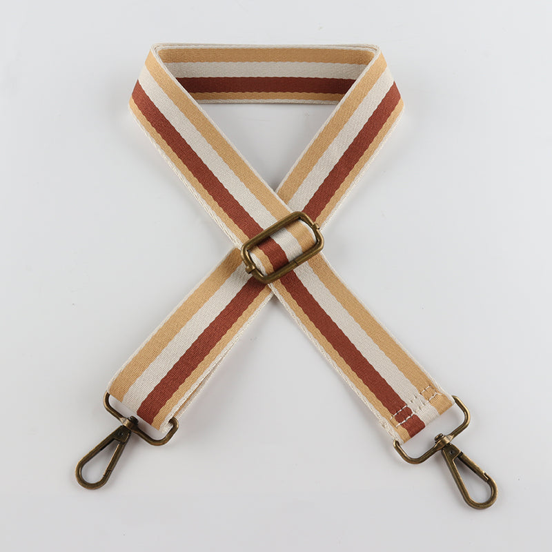 Three-color Bump Bronze Buckle Shoulder Straps