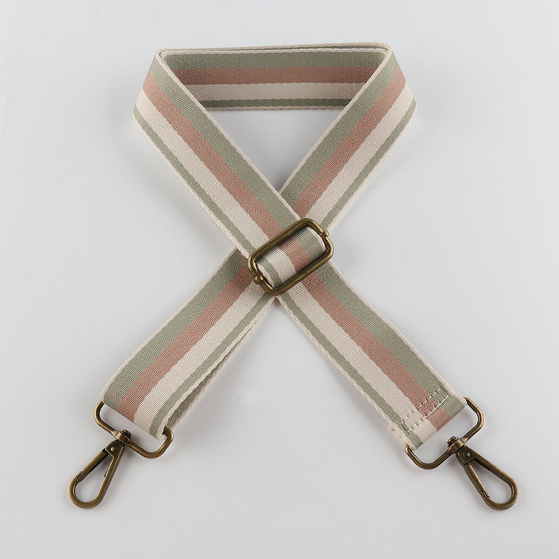 Three-color Bump Bronze Buckle Shoulder Straps