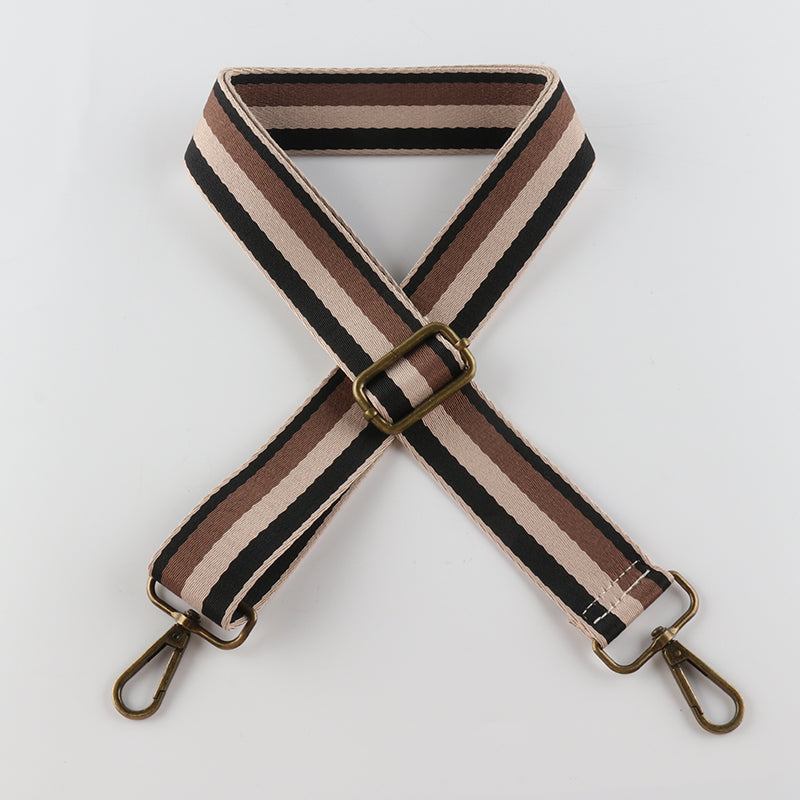 Three-color Bump Bronze Buckle Shoulder Straps