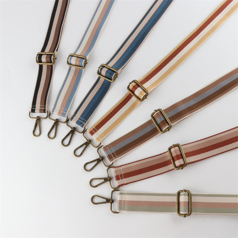 Three-color Bump Bronze Buckle Shoulder Straps