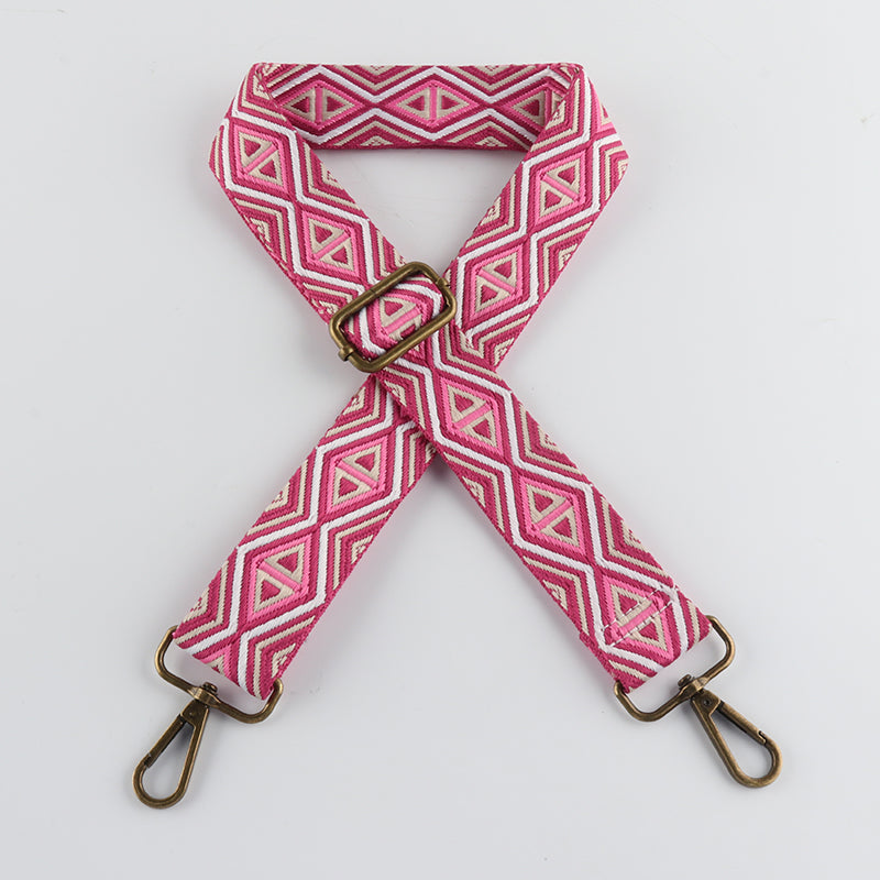 Triangle Rhombus Multi Lines Bronze Buckle Shoulder Straps