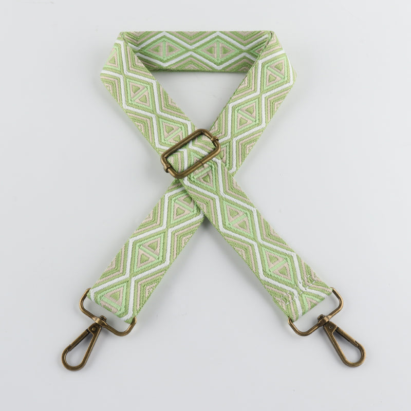 Triangle Rhombus Multi Lines Bronze Buckle Shoulder Straps