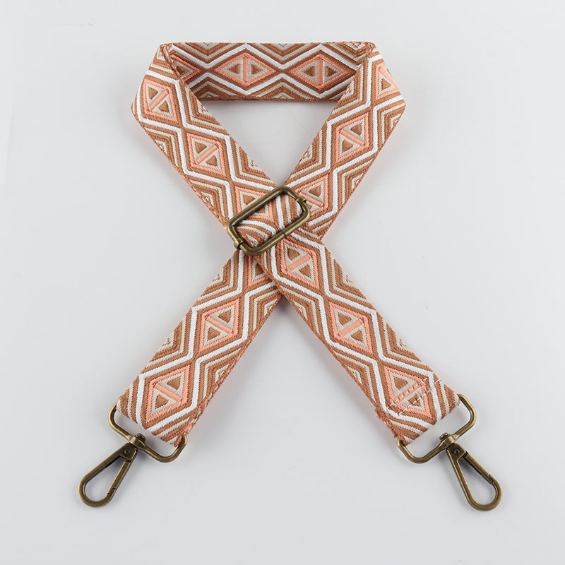 Triangle Rhombus Multi Lines Bronze Buckle Shoulder Straps