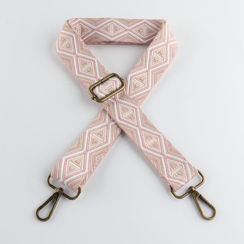 Triangle Rhombus Multi Lines Bronze Buckle Shoulder Straps