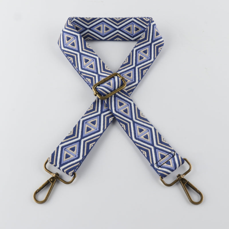 Triangle Rhombus Multi Lines Bronze Buckle Shoulder Straps