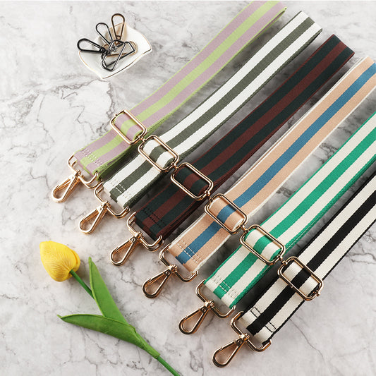 Handbags Shoulder Strap with Stripe